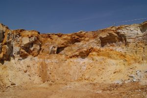 Natursande in hessischer Sandgrube
